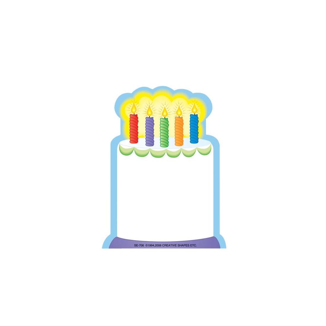 Birthday Cake Notepad by Creative Shapes