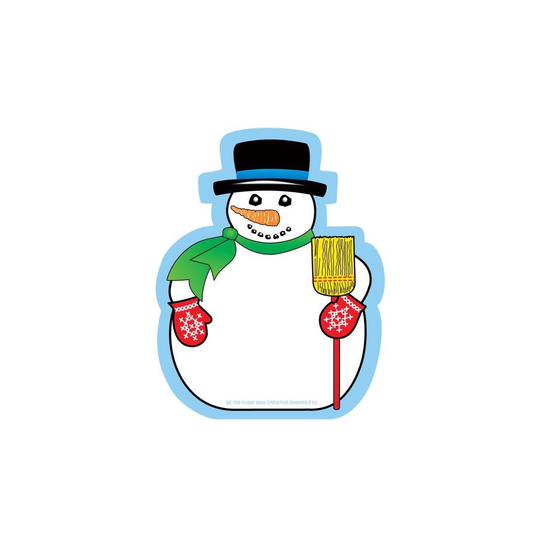 Snowman Notepad by Creative Shapes