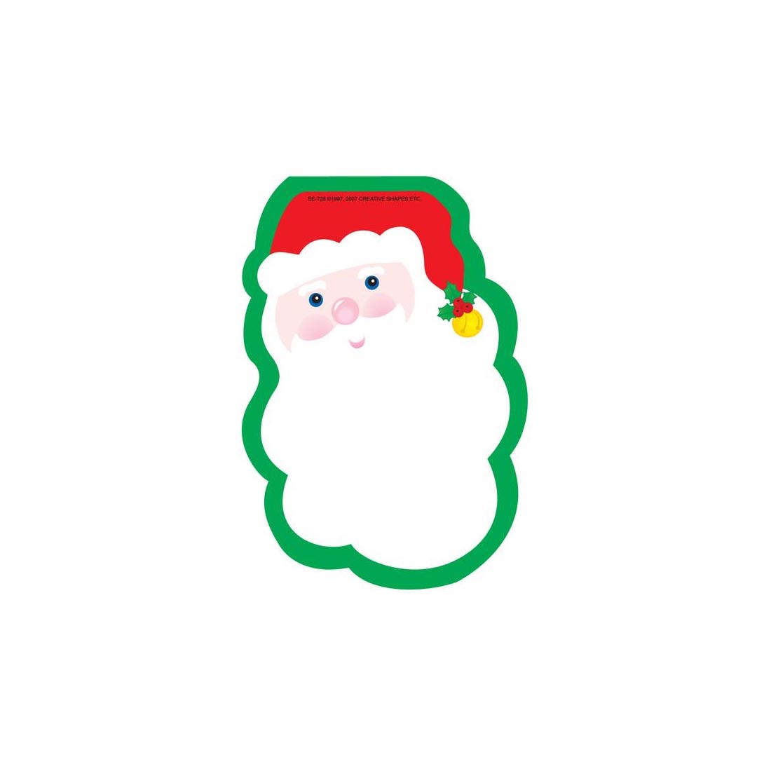 Santa Face Notepad by Creative Shapes