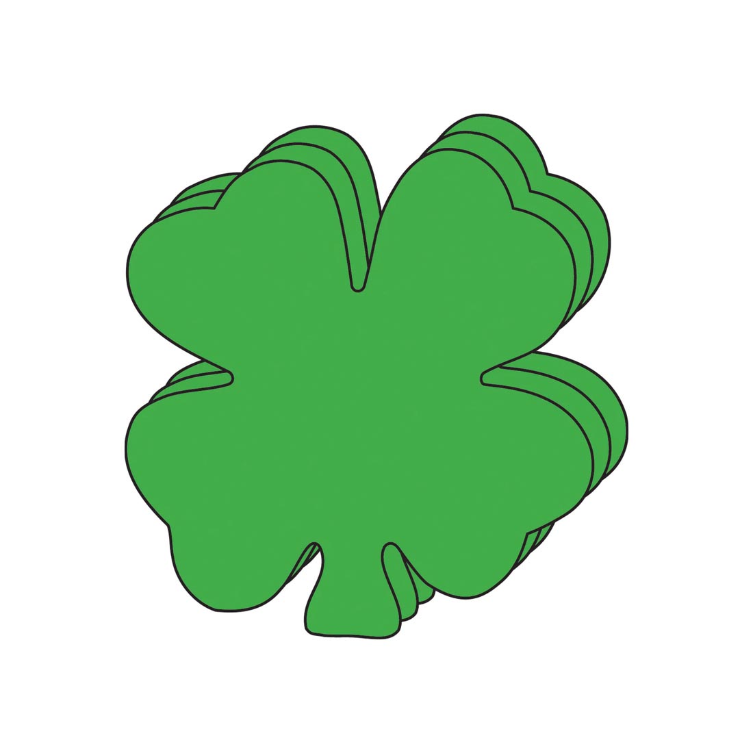 Creative Shapes Foam Cut-Outs Small Four Leaf Clovers