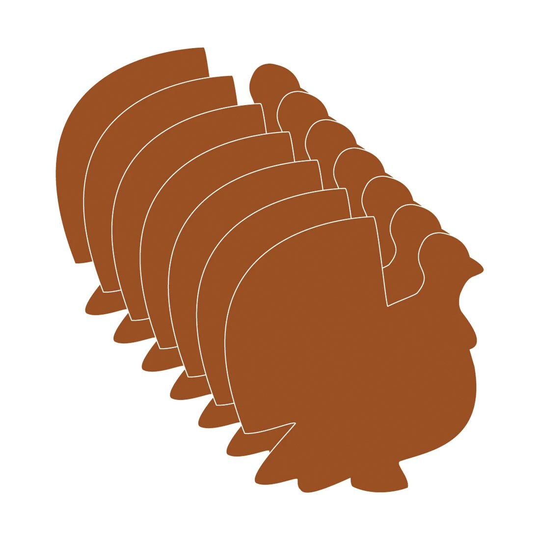 Creative Shapes Foam Cut-Outs Large Turkeys