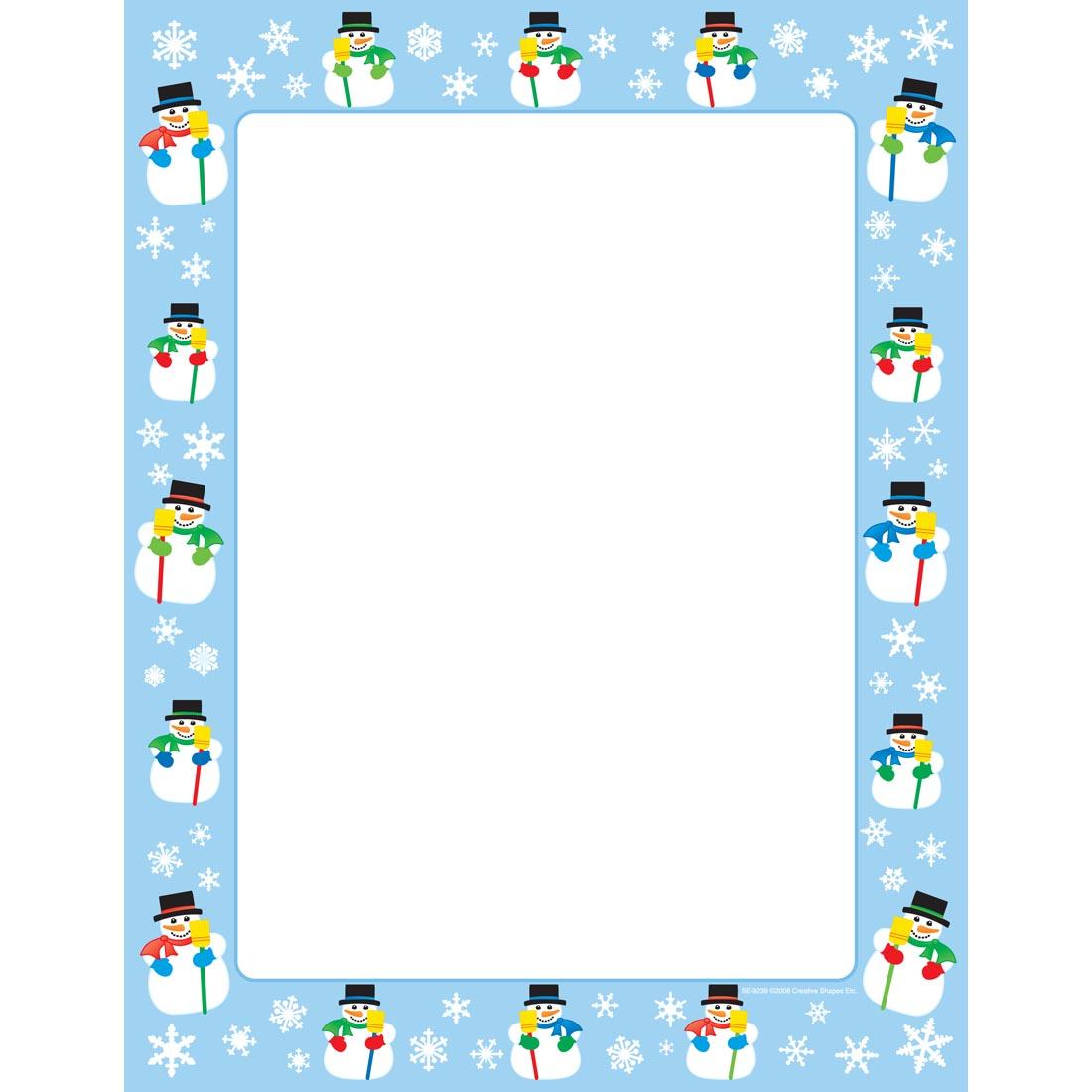 Snowmen Designer Printer Paper