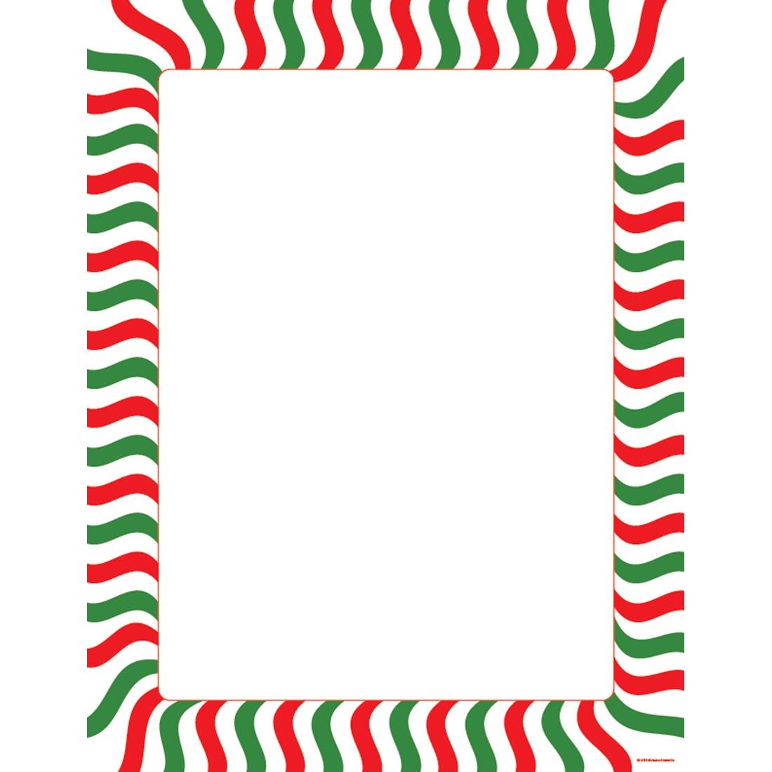 Peppermint Stripe Designer Printer Paper