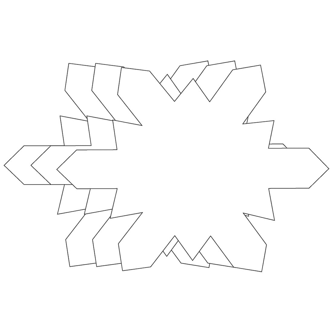 Creative Shapes Super Cut-Outs Snowflakes