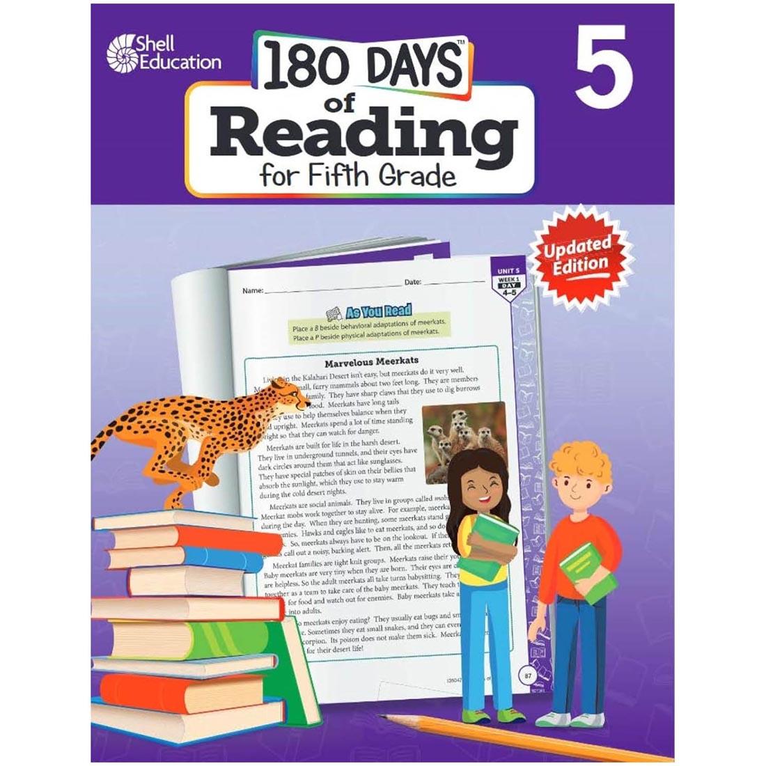 front cover of the 180 Days of Reading For Fifth Grade book