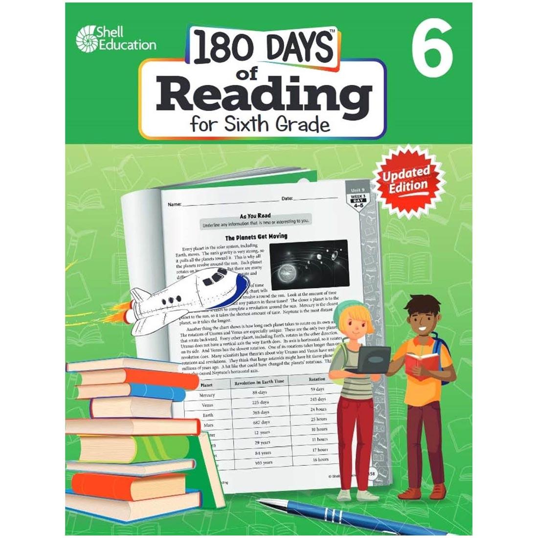 front cover of the 180 Days of Reading For Sixth Grade book