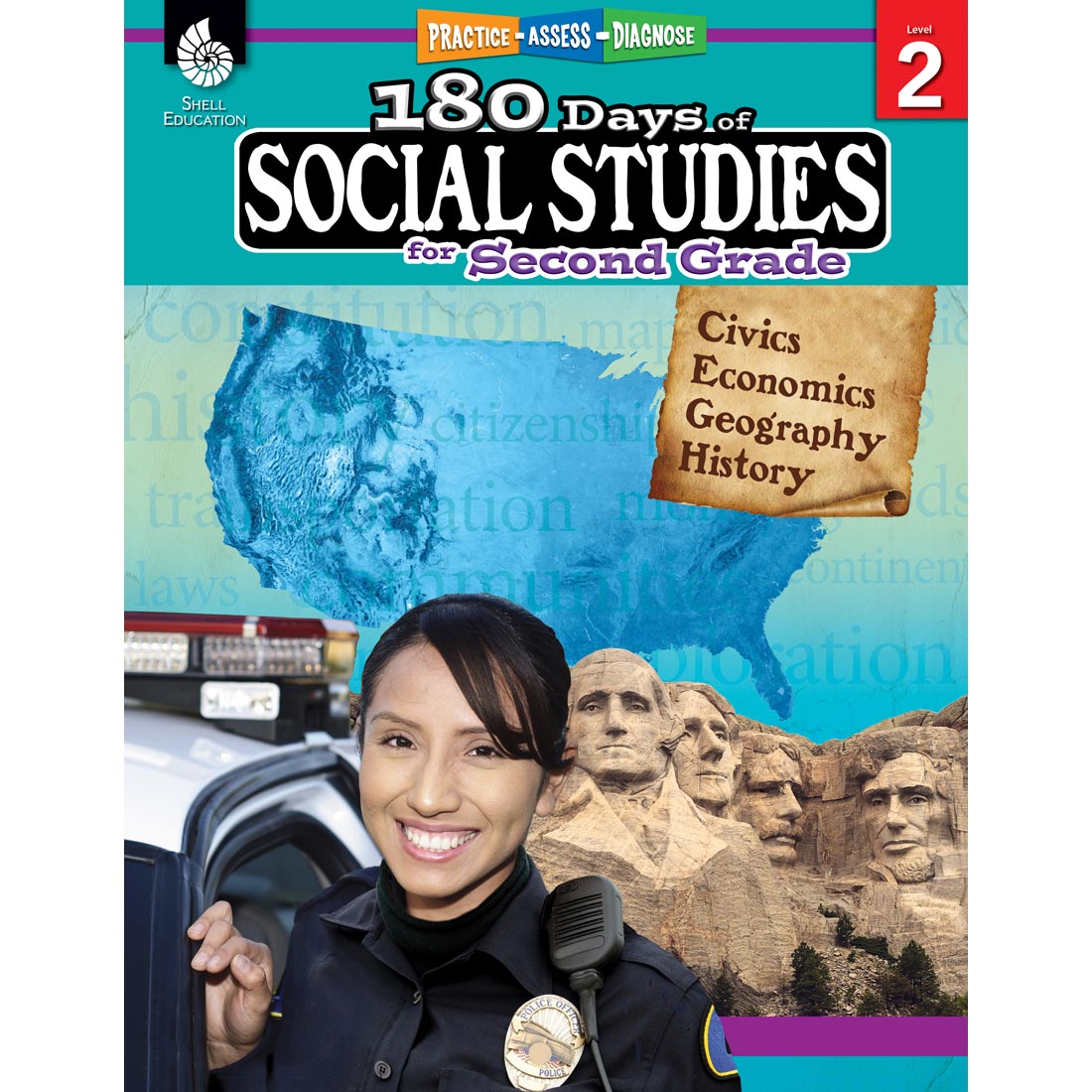 180 Days Of Social Studies Book for Second Grade