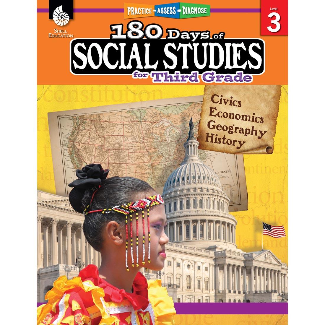 180 Days Of Social Studies Book for Third Grade