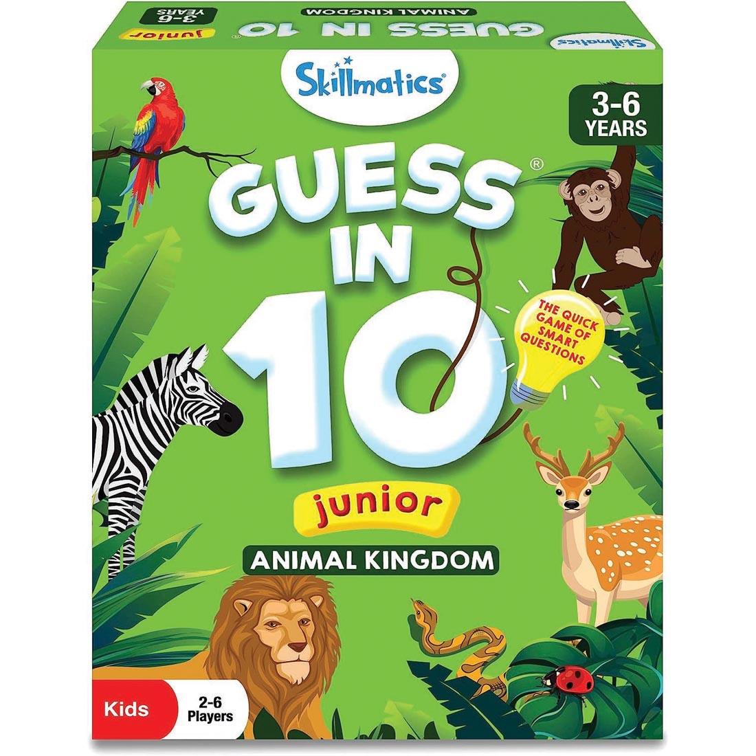 Guess In 10 Junior Animal World Game By Skillmatics