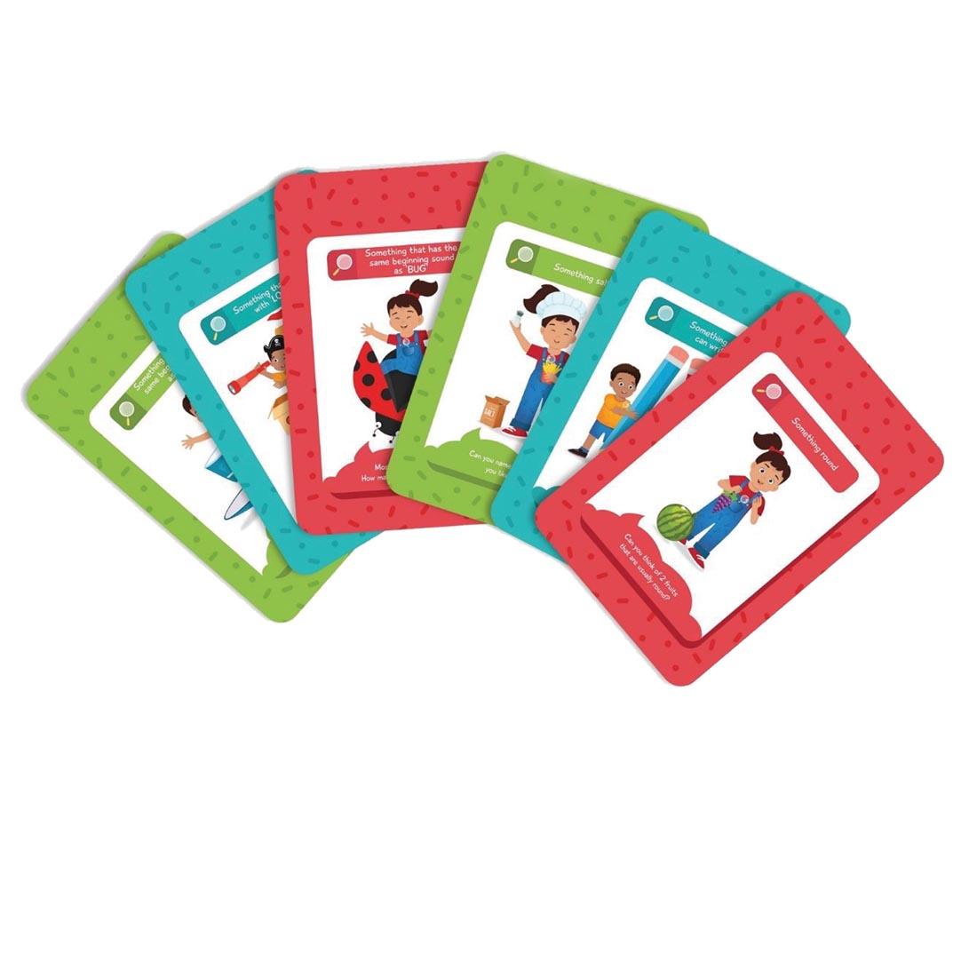 Sample cards from Found It! The Smart Scavenger Hunt Game By Skillmatics