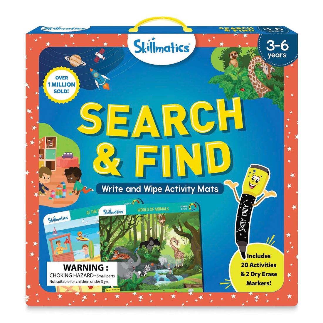 Search & Find Write And Wipe Activity Mats By Skillmatics