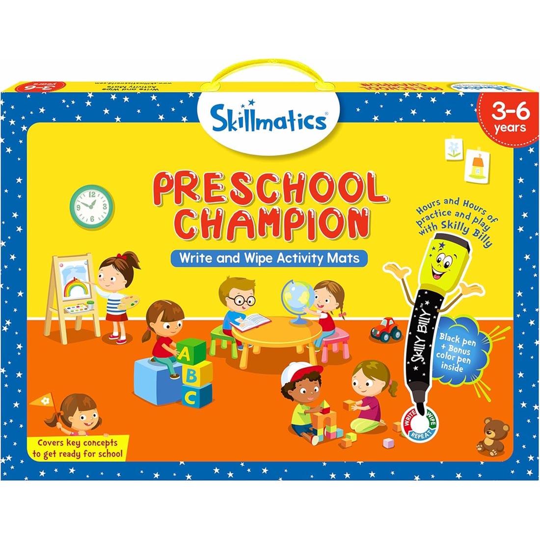 package for Preschool Champion Write And Wipe Activity Mats By Skillmatics