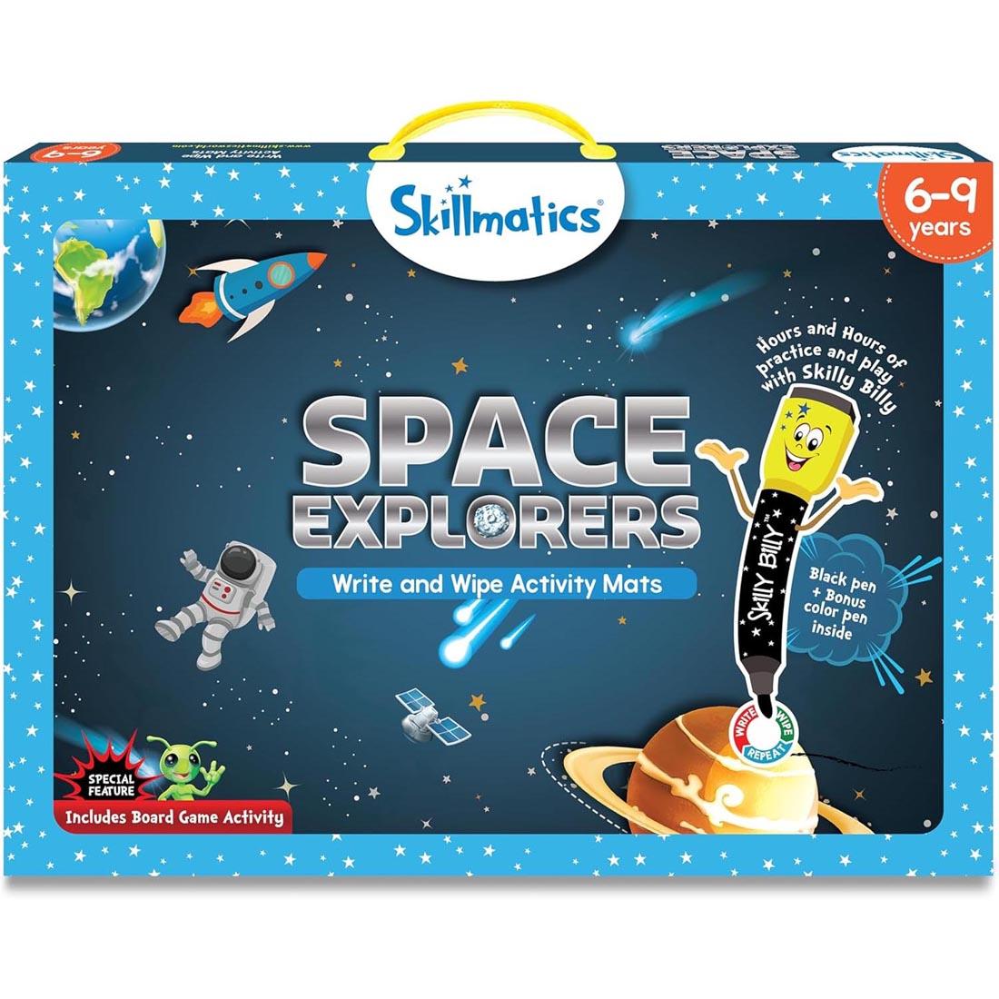 package for Space Explorers Write And Wipe Activity Mats By Skillmatics