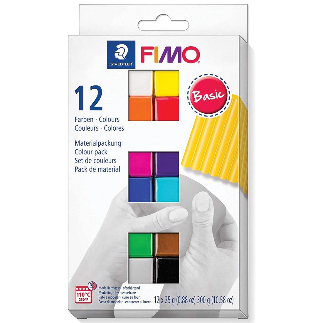 FIMO Oven-Bake Modeling Clay 12-Color Basic Set