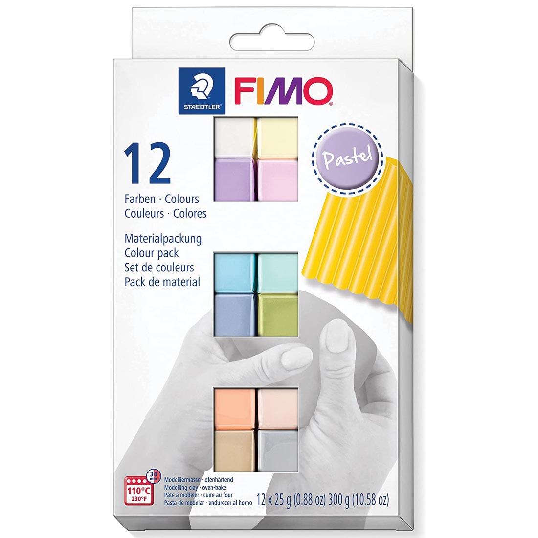 FIMO Oven-Bake Modeling Clay 12-Color Pastel Set