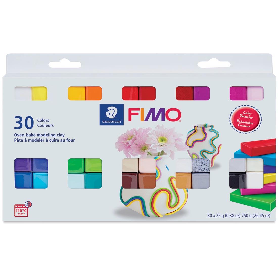 Fimo Soft Oven Hardening Modelling Clay - Assorted Colors, 12 X 25g Pack