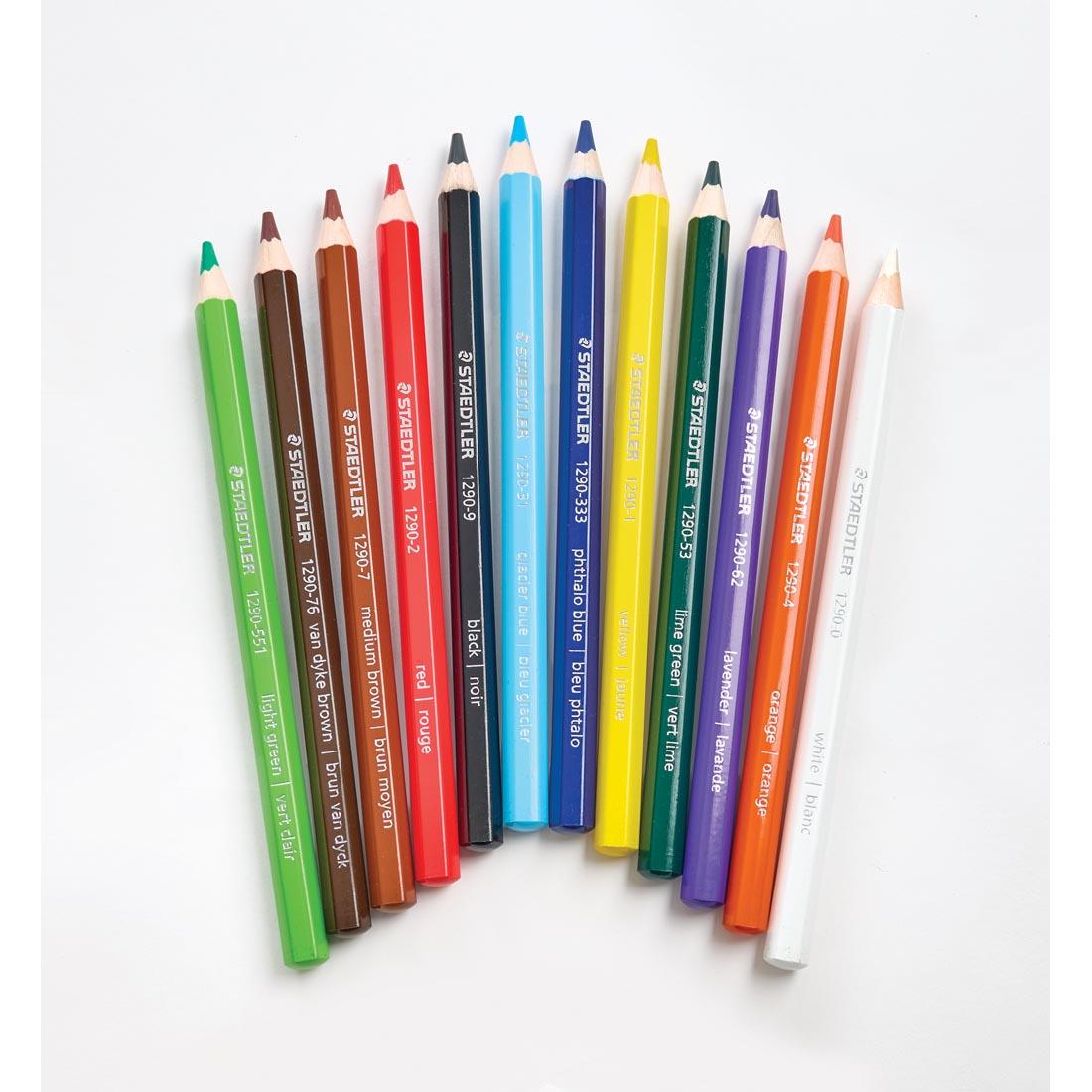 12 colors of Staedtler Jumbo Color Pencils