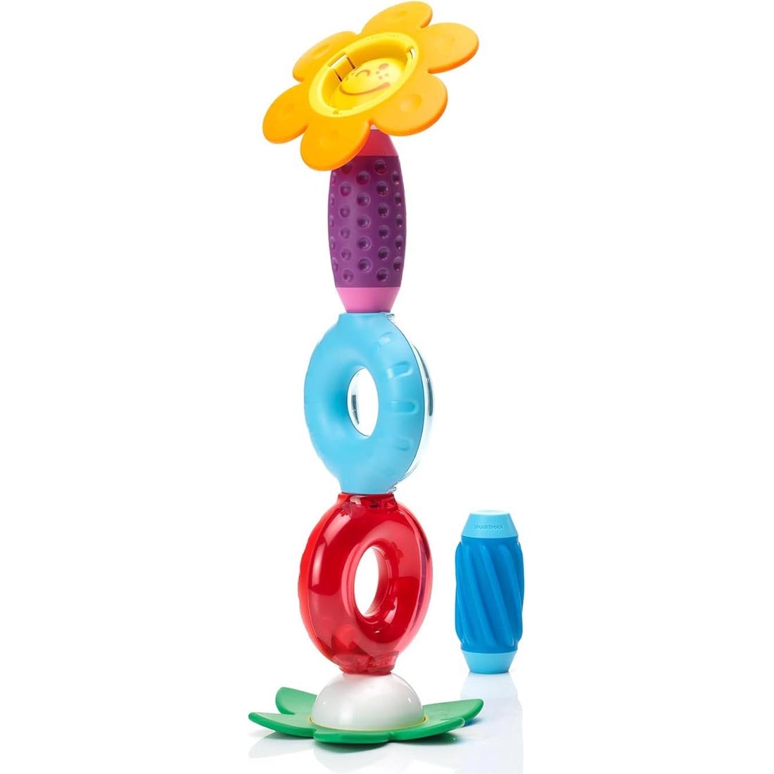 example structure made with pieces from the SMARTMAX My First Sounds & Flowers Set