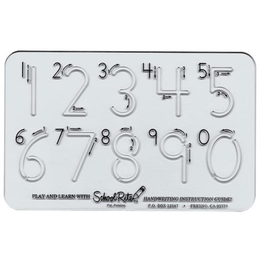 School-Rite Numbers Template