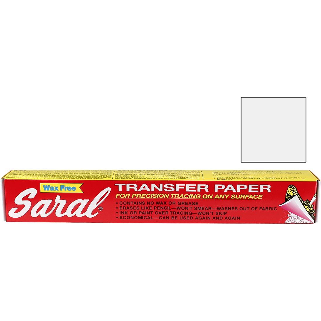Saral Wax-Free White Transfer Paper Roll