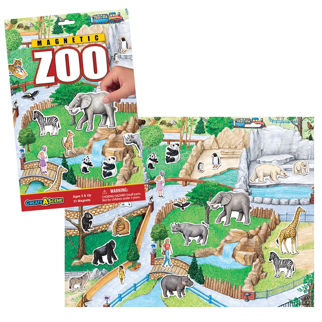 Create-A-Scene Zoo Fun Play Magnet Magnetic Play Set 