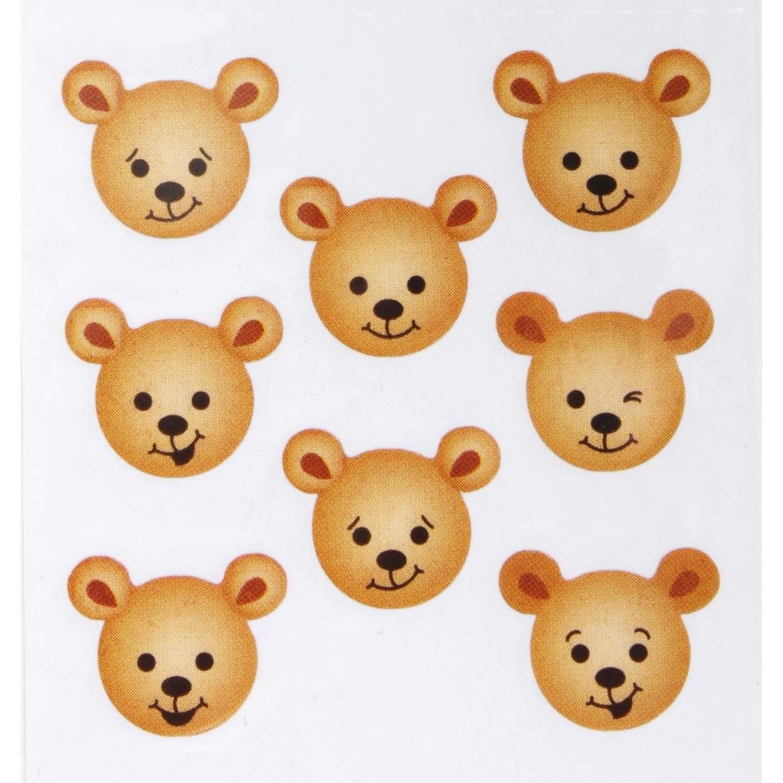 Bear Heads Stickers