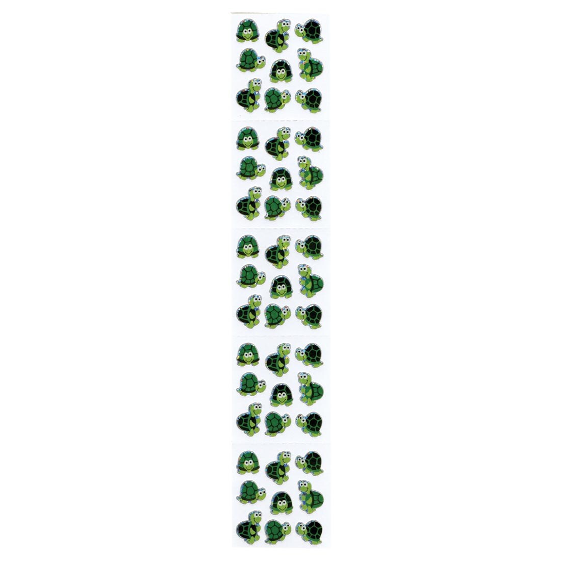 Turtle stickers, showing 45 different stickers