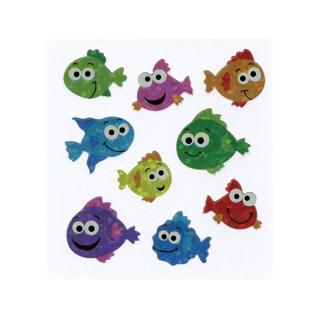 Fish Stickers in 9 designs