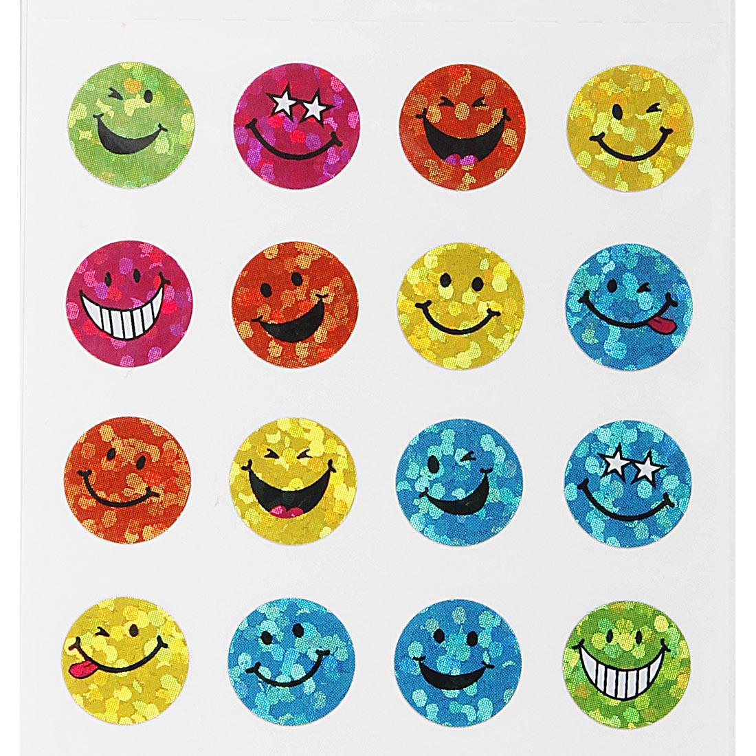 Small Happy Face Stickers