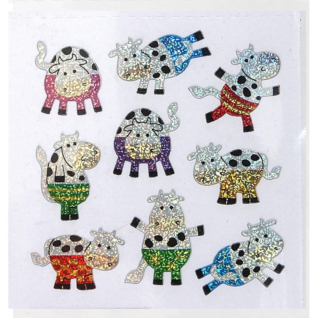 Cows with Pants Stickers