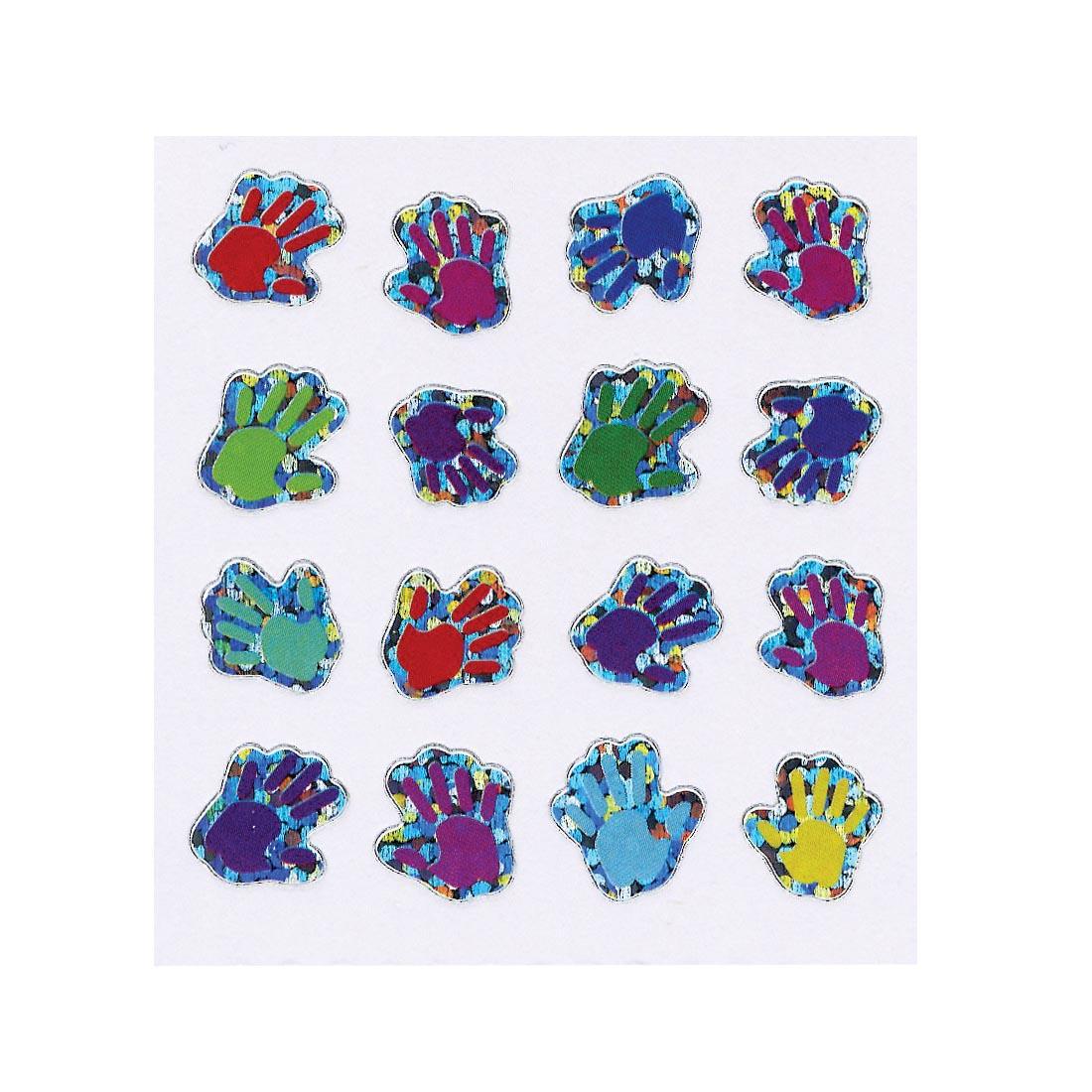 Colored Handprint Stickers