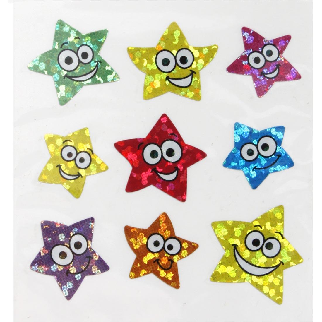 Stars with Faces Stickers