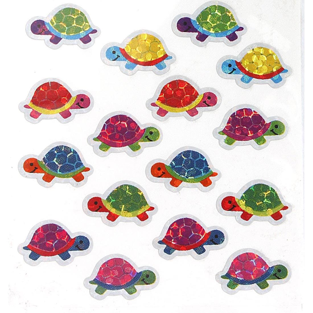 Multicolored Turtle Stickers