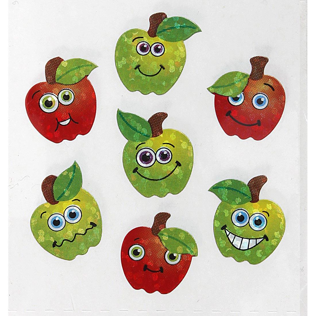 Apples with Faces Stickers