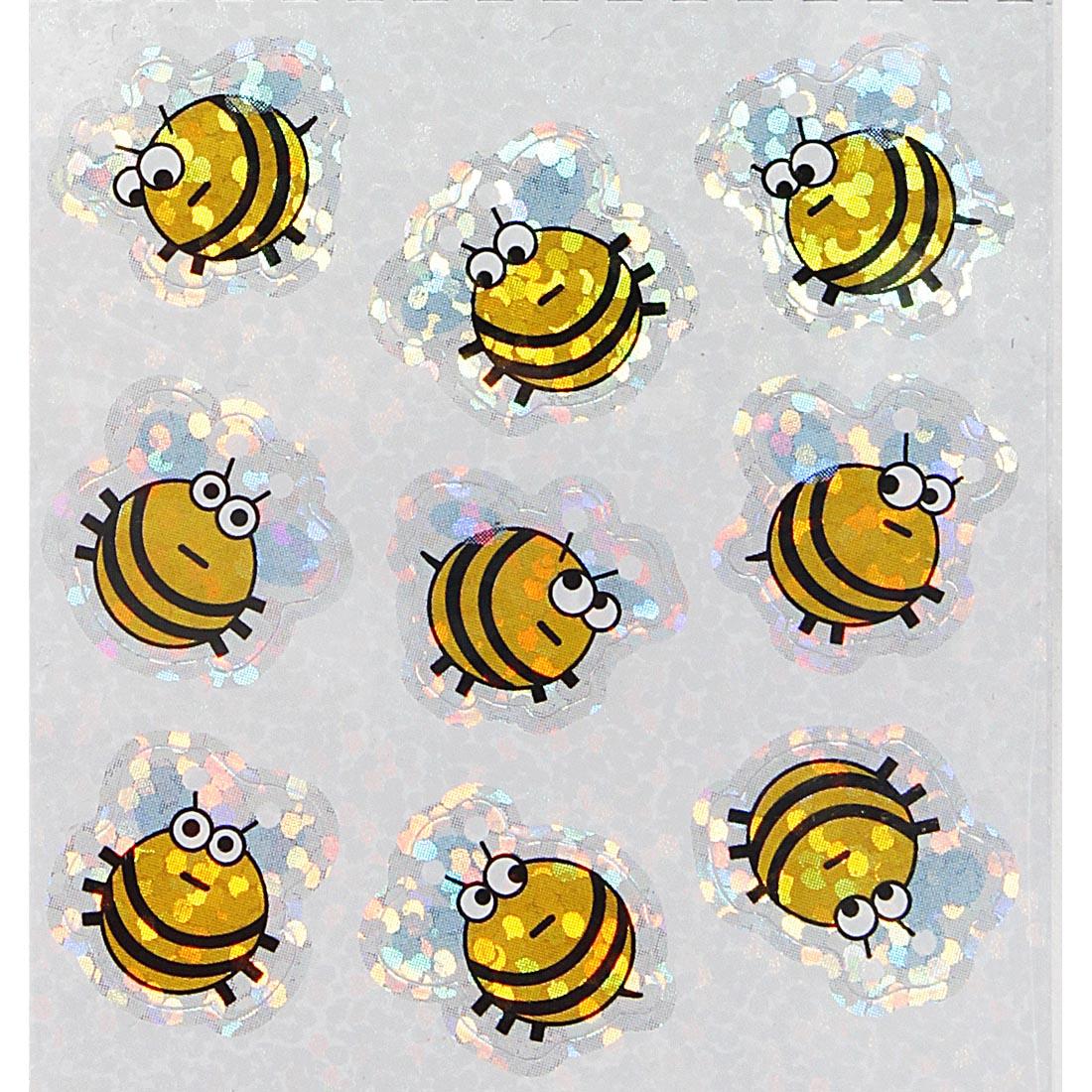 Bees with Faces Stickers