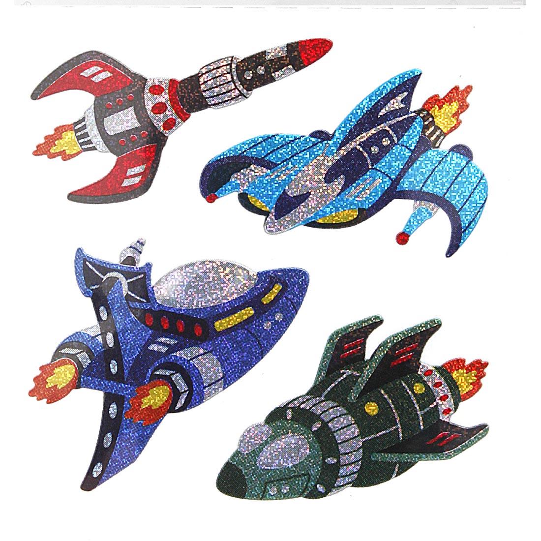 Space Ship Stickers