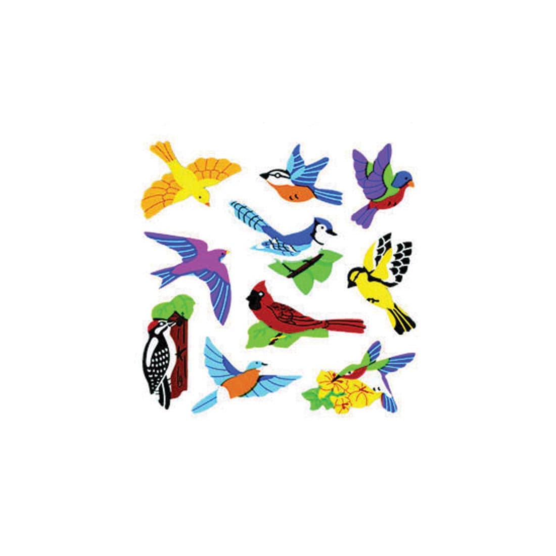 Assorted Birds Sandylion Acid-Free Stickers