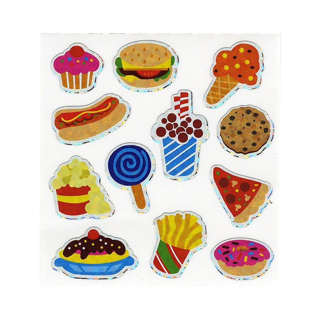 Shiny Junk Food Stickers