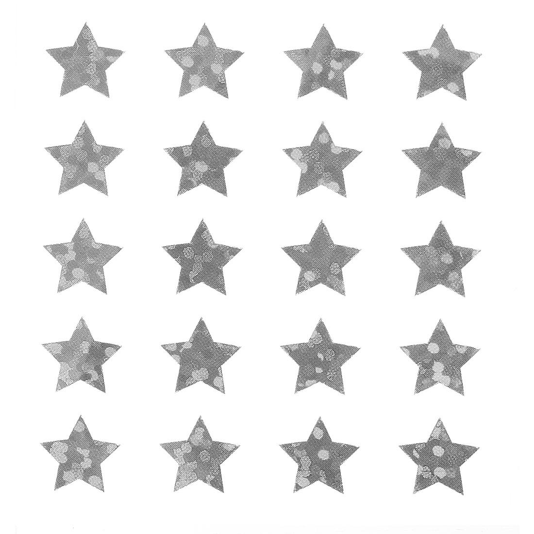 Silver Star Stickers