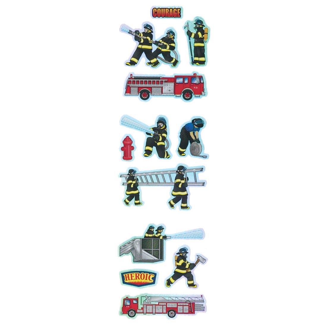 Fire Fighter Stickers