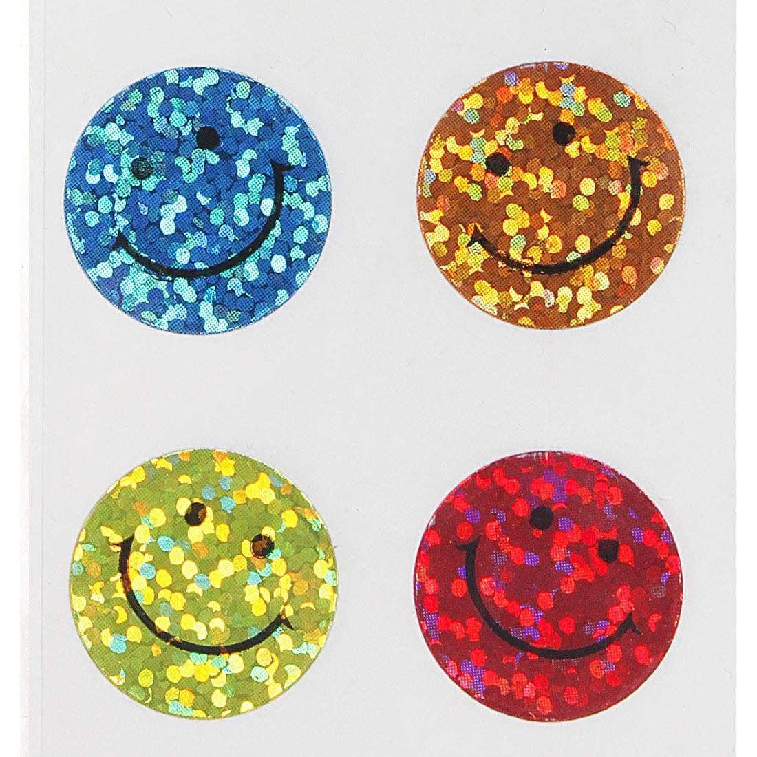 Sparkly Smiley Face Stickers