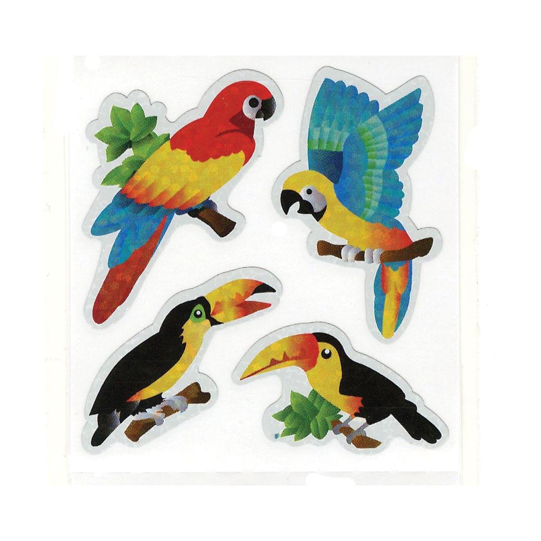 Parrots & Toucans Stickers