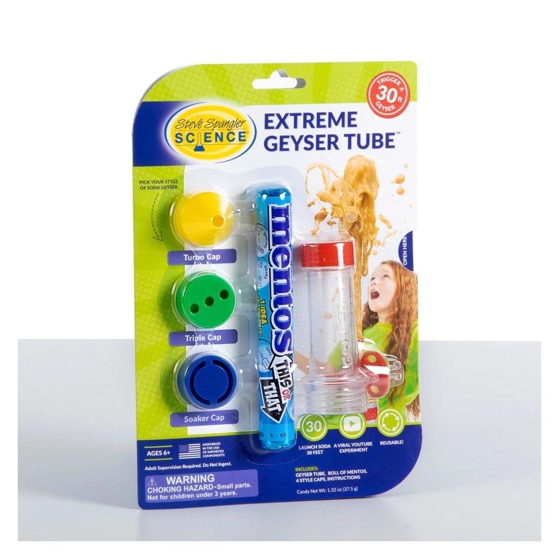 Extreme Geyser Tube Set in Package By Steve Spangler Science