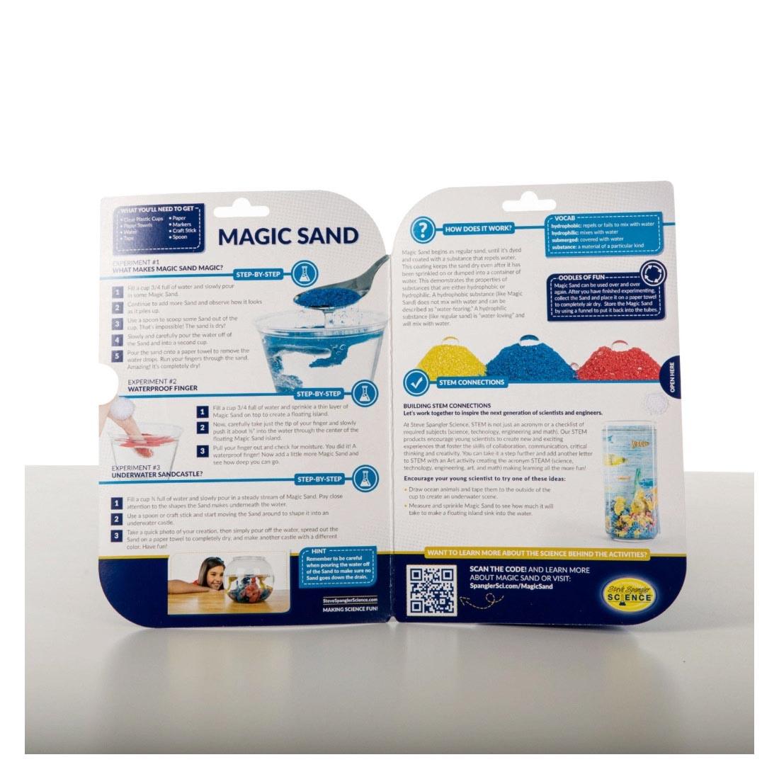 Instruction Booklet from Magic Sand Test Tubes By Steve Spangler Science