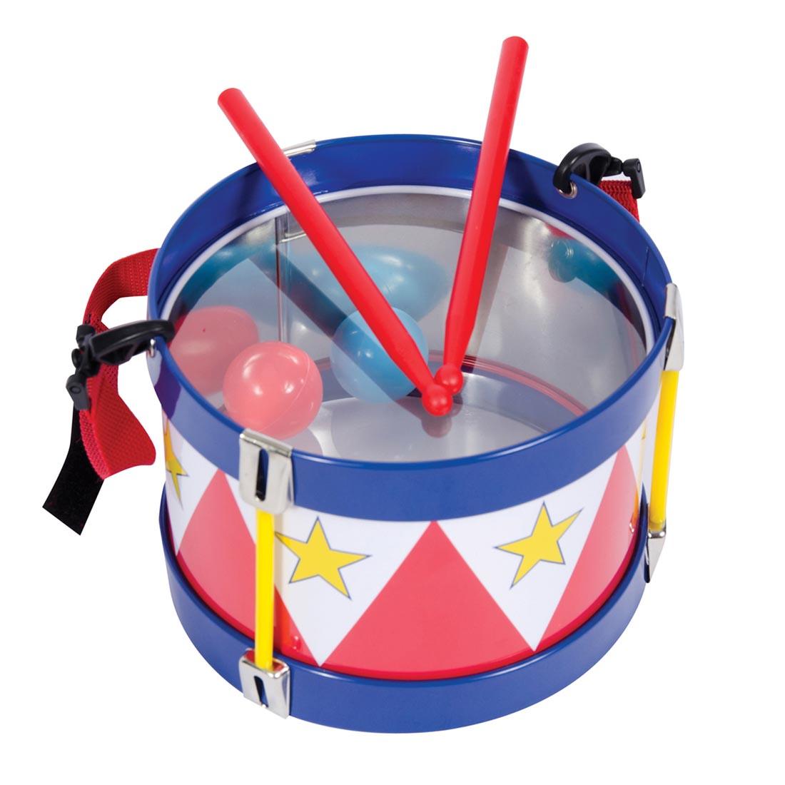 Drum on stick with balls sales