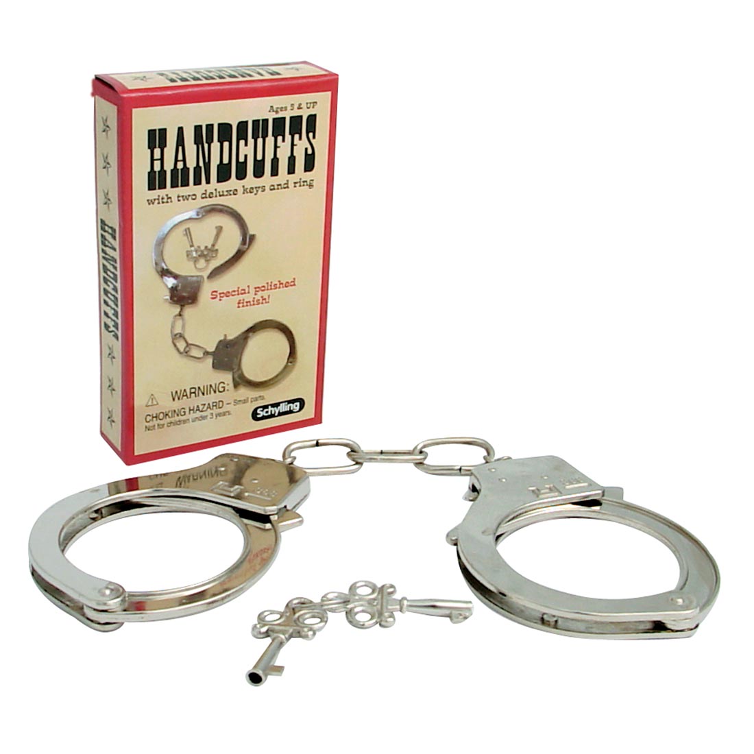 Metal Toy Handcuffs by Schylling with two keys