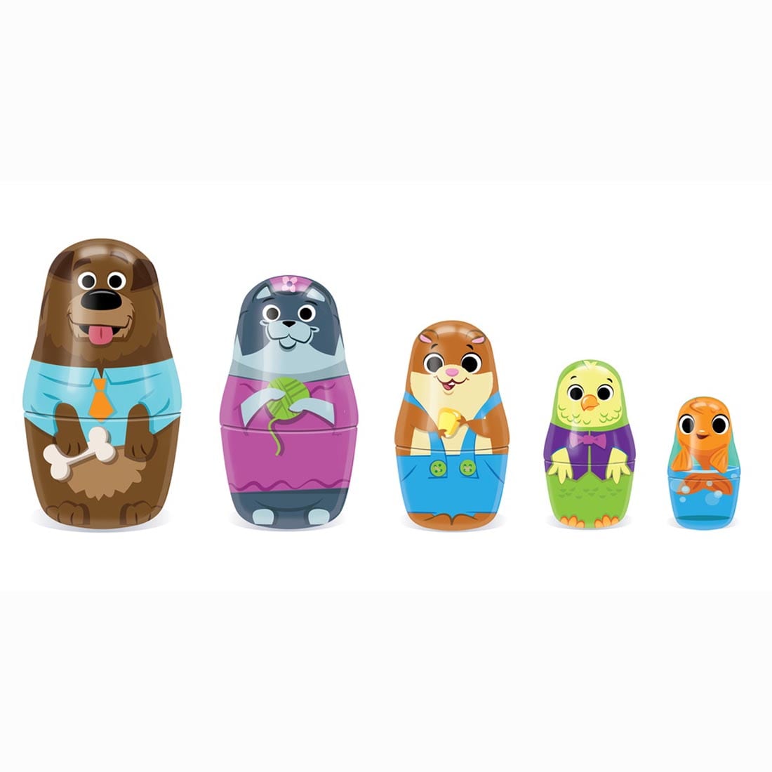 Family Pets Tin Nesting Dolls