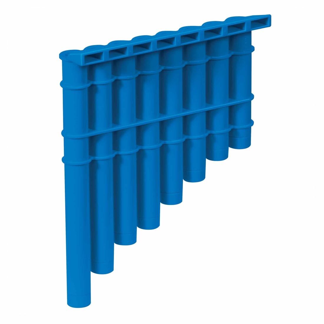 Blue plastic Pan Flute