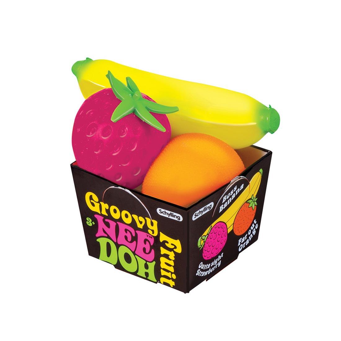Nee Doh Groovy Fruit Set