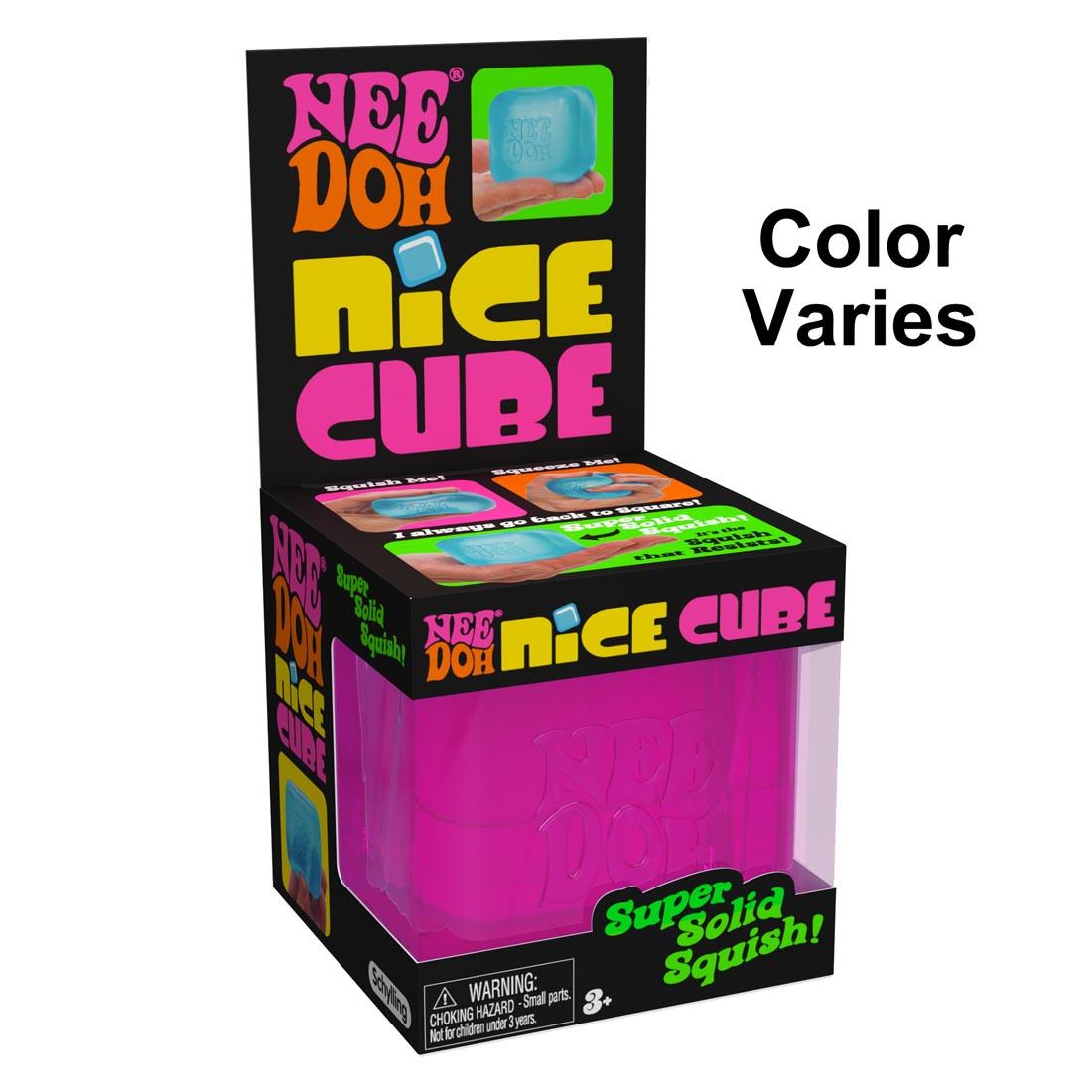 Nee Doh Nice Cube, with the words "colors vary"